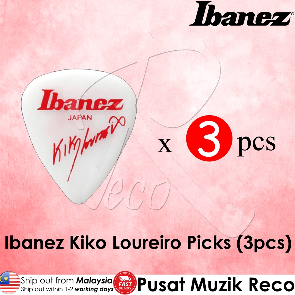 Ibanez Kiko Loureiro Signature Guitar Picks (3pcs) (Black, Red, White ...