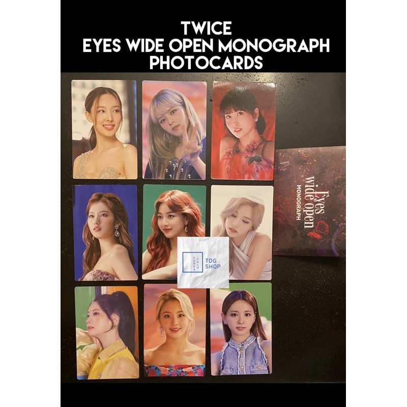 TWICE Eyes Wide Open Monograph Photocards | Shopee Philippines