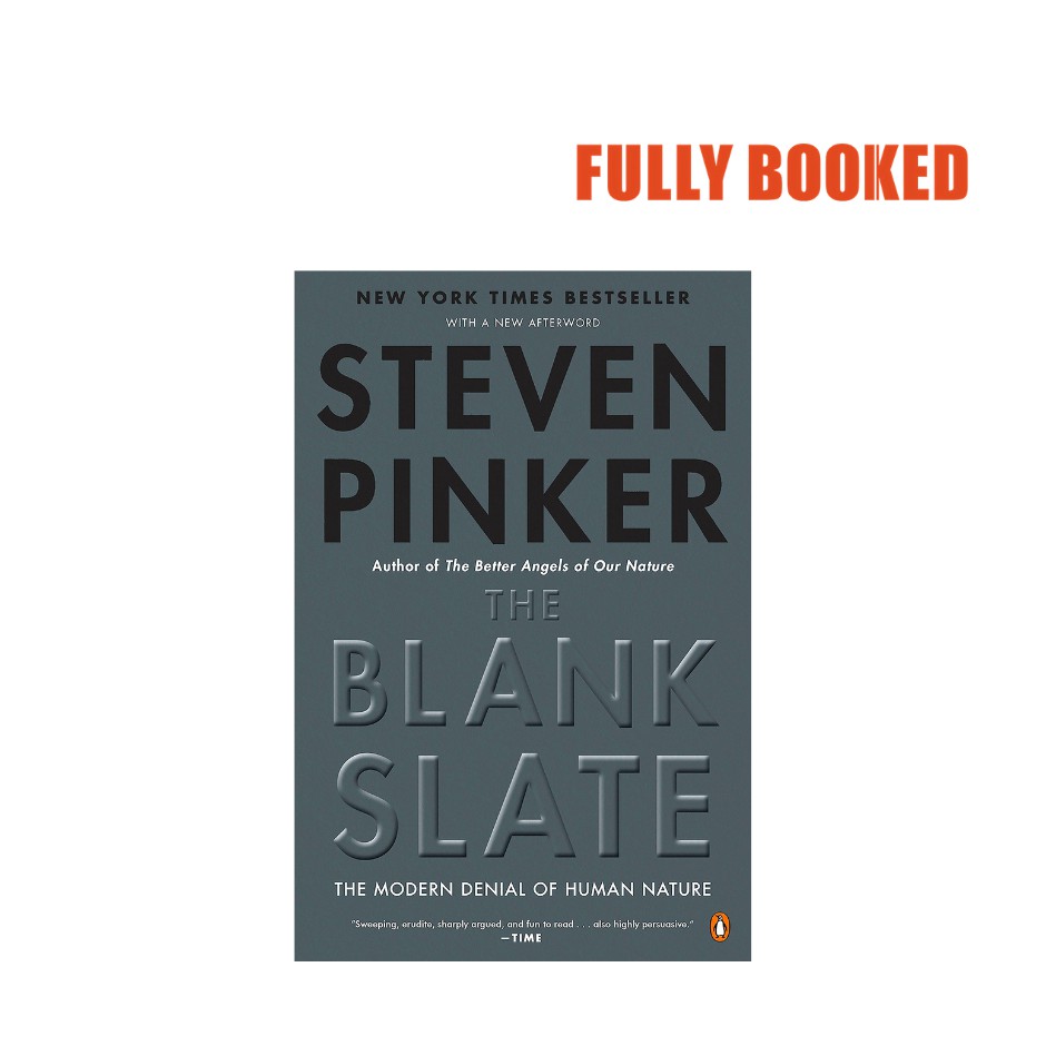 The Blank Slate: The Modern Denial of Human Nature (Paperback) by Steven Pinker | Shopee Philippines