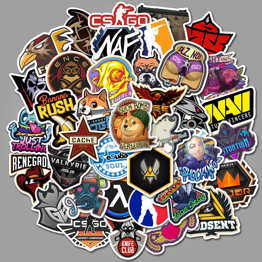 50PCS/Pack CS GO Anime Game Stickers Skateboard Laptop Guitar Luggage Funny  Cool Graffiti Retro Sticker Kids Toys | Shopee Philippines