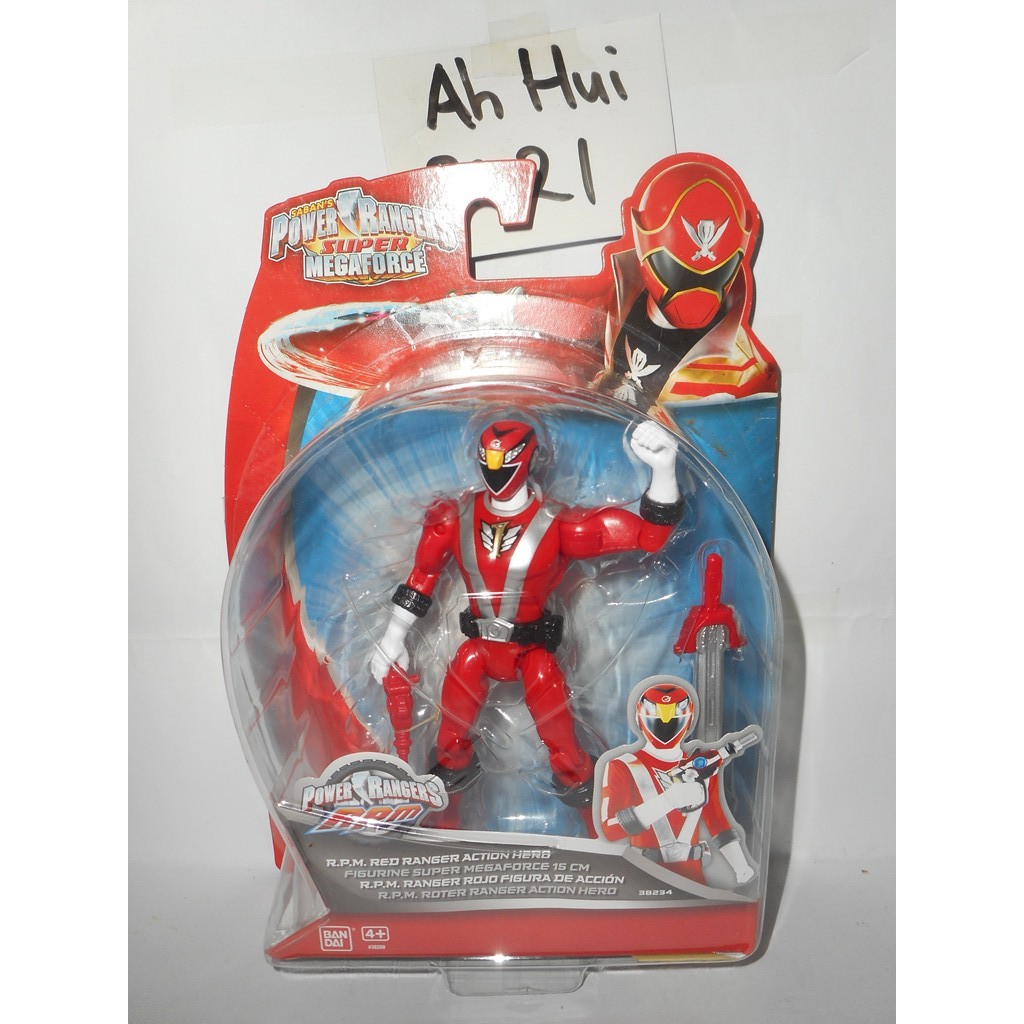 BANDAI Power Rangers Action Figure: Power Ranger RPM Red Ranger ...