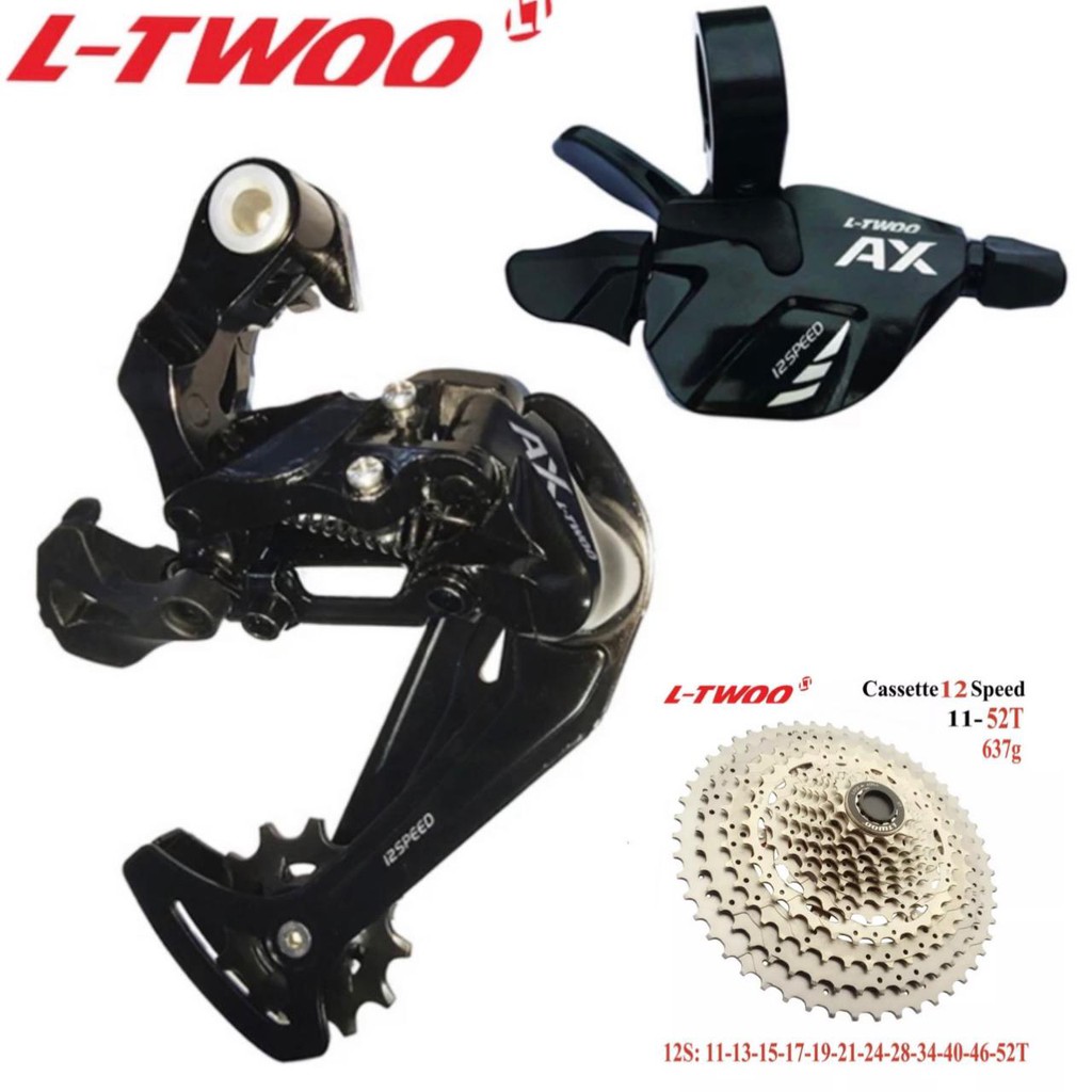 Mini Grupset 12 Speed AX Ltwoo RD Shifter Sprocket 11-52T Grupset Ltwoo ...