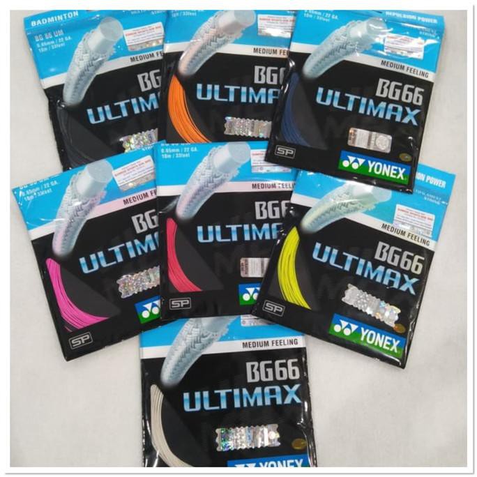Badminton SENAR / YONEX BG66 ULITMAX ORIGINAL Racket String | Shopee ...