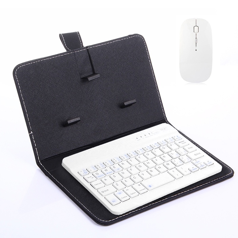 Wireless Bluetooth Keyboard Set ( Included Mouse + Combo Holster Case