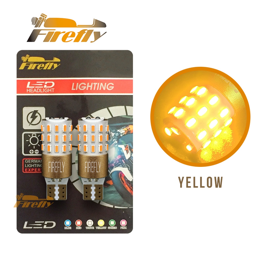 Firefly Motorcycle T10 LED Park Light Singel Color Signal Light 12V ...