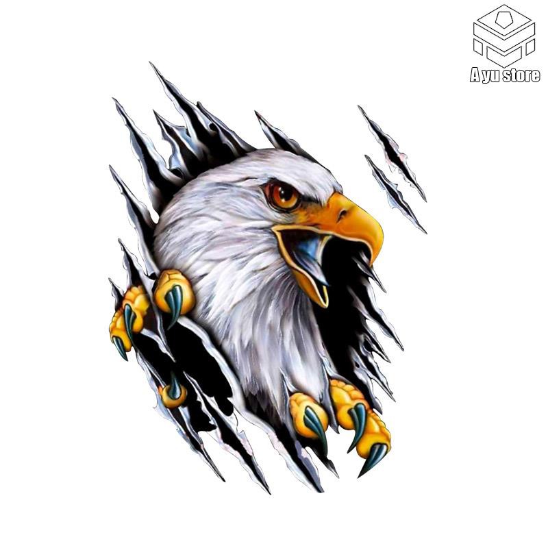 The new ripped eagle 3d stereo car sticker, scratch cover, creative ...