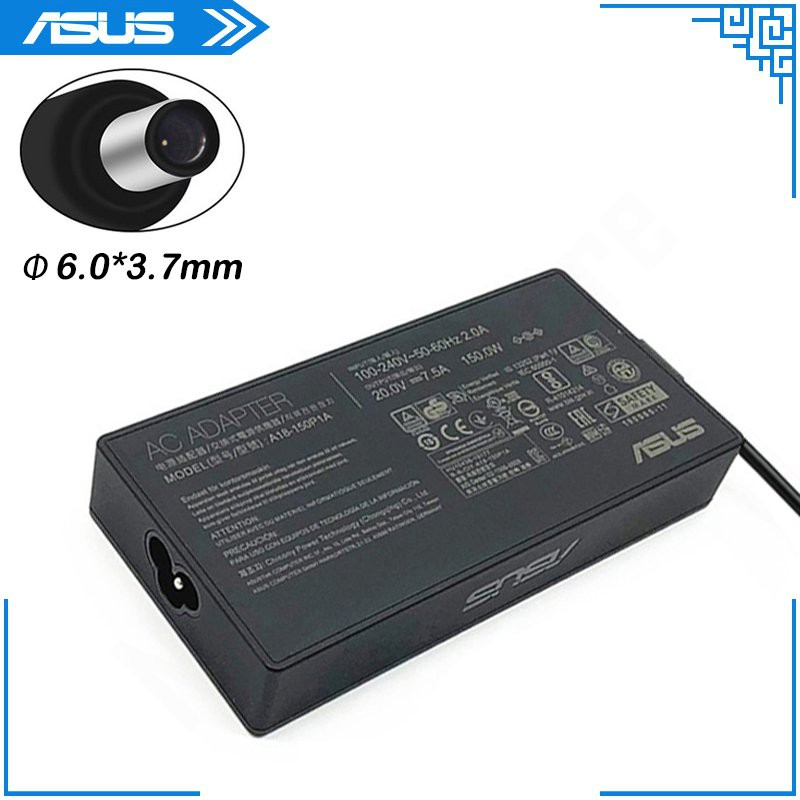 Asus Laptop Charger 20V 7.5A 150W 6.0x3.7mm A18-150P1A AC Adapter For ...