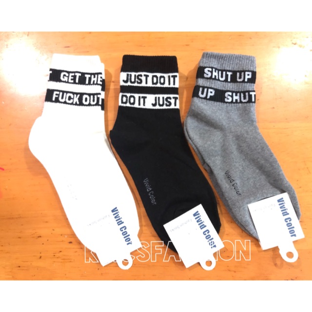 Statement Iconic Socks Korean Socks | Shopee Philippines