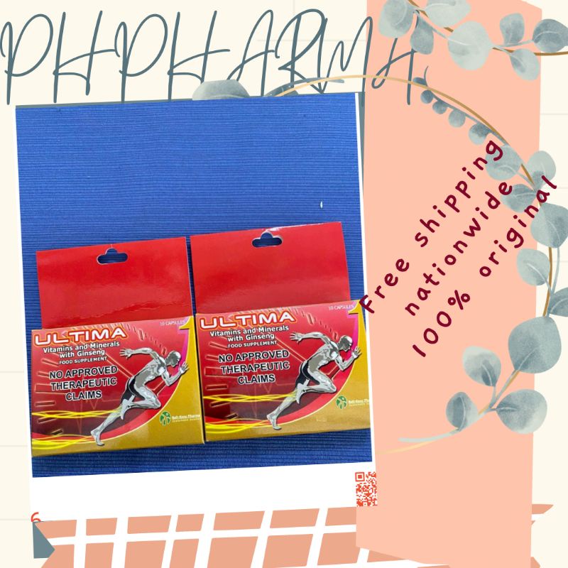 ULTIMA Multivitamins and Minerals with Ginseng per capsule Shopee Philippines