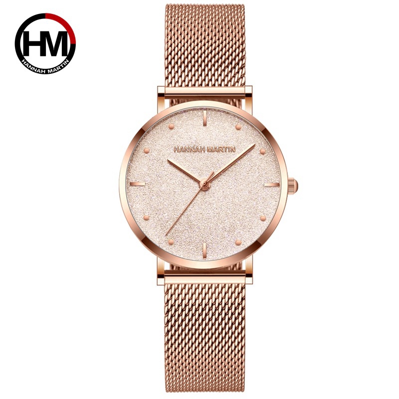 Hannah Martin Women Girls Watch Japan Core Bling Star Waterproof Ladies  Quartz Watches