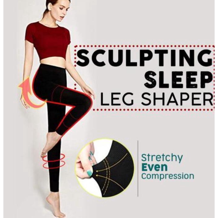 Women Sculpting Sleep Leg Shaper Legging Socks Body Shaper
