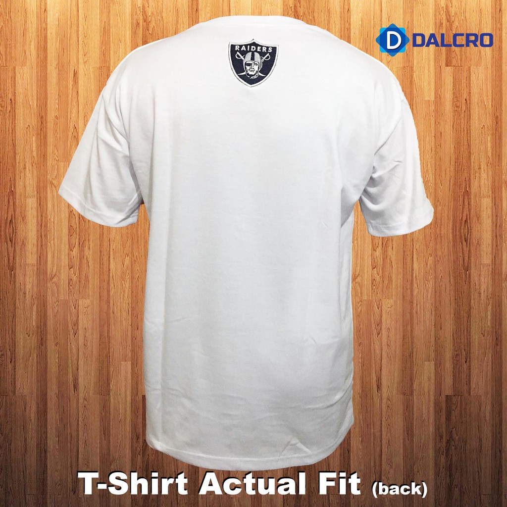 NFL Oakland Raiders Men's T-Shirt with Embroidery (Script), Rubberized  Screen Print Design tshirt for men, Shirt Tees, Good Quality T-Shirt Sale  (White)