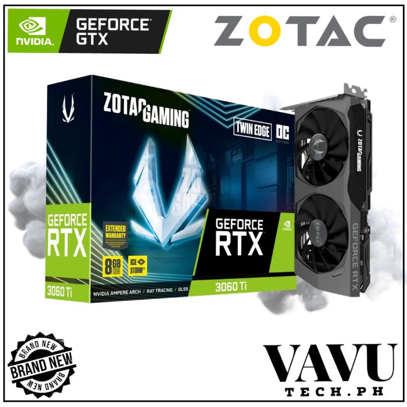 Zotac Gaming RTX 3060 Ti Twin Edge 8GB GDDR6 Video Graphics Card 