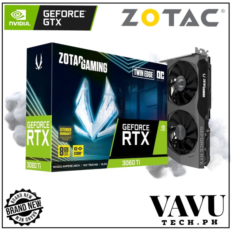 Zotac Gaming RTX 3060 Ti Twin Edge 8GB GDDR6 Video Graphics Card