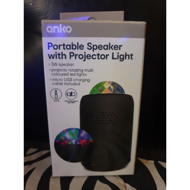 Kmart speaker store with projector light