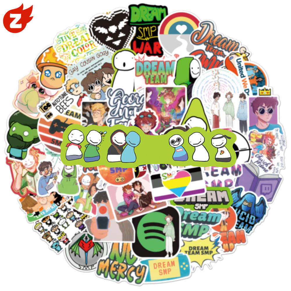Dream Smp Stickers ~100pcs/set Waterproof Graffiti Anime Stickers ...