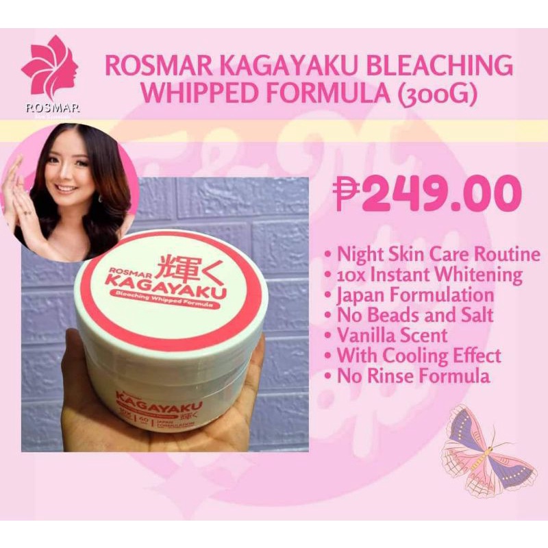 ROSMAR KAGAYAKU BLEACHING WHIPPED FORMULA 300g Shopee Philippines