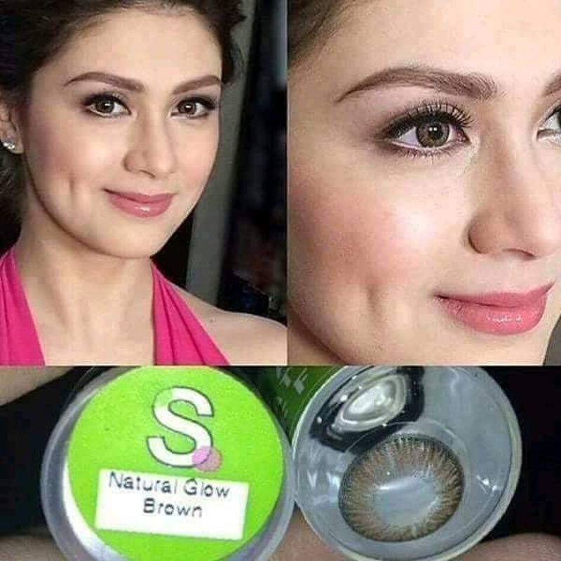 Sparkle NATURAL GLOW CONTACT LENS BROWN GRAY BLUE GREEN 14.2MM NATURAL