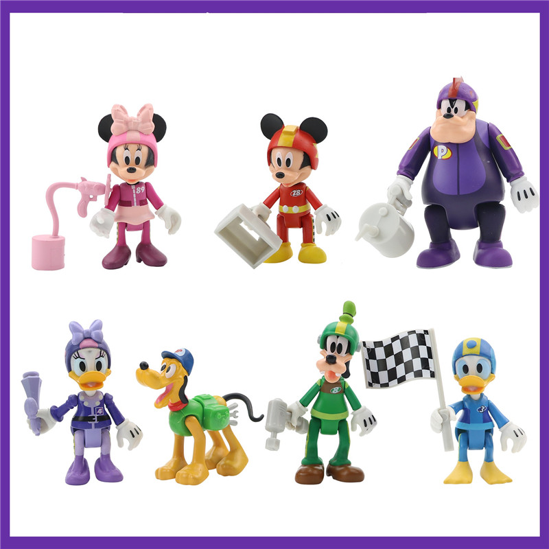 5pcs 6pcs 7pcs/set Disney Mickey Action Figure 7-10cm Minnie