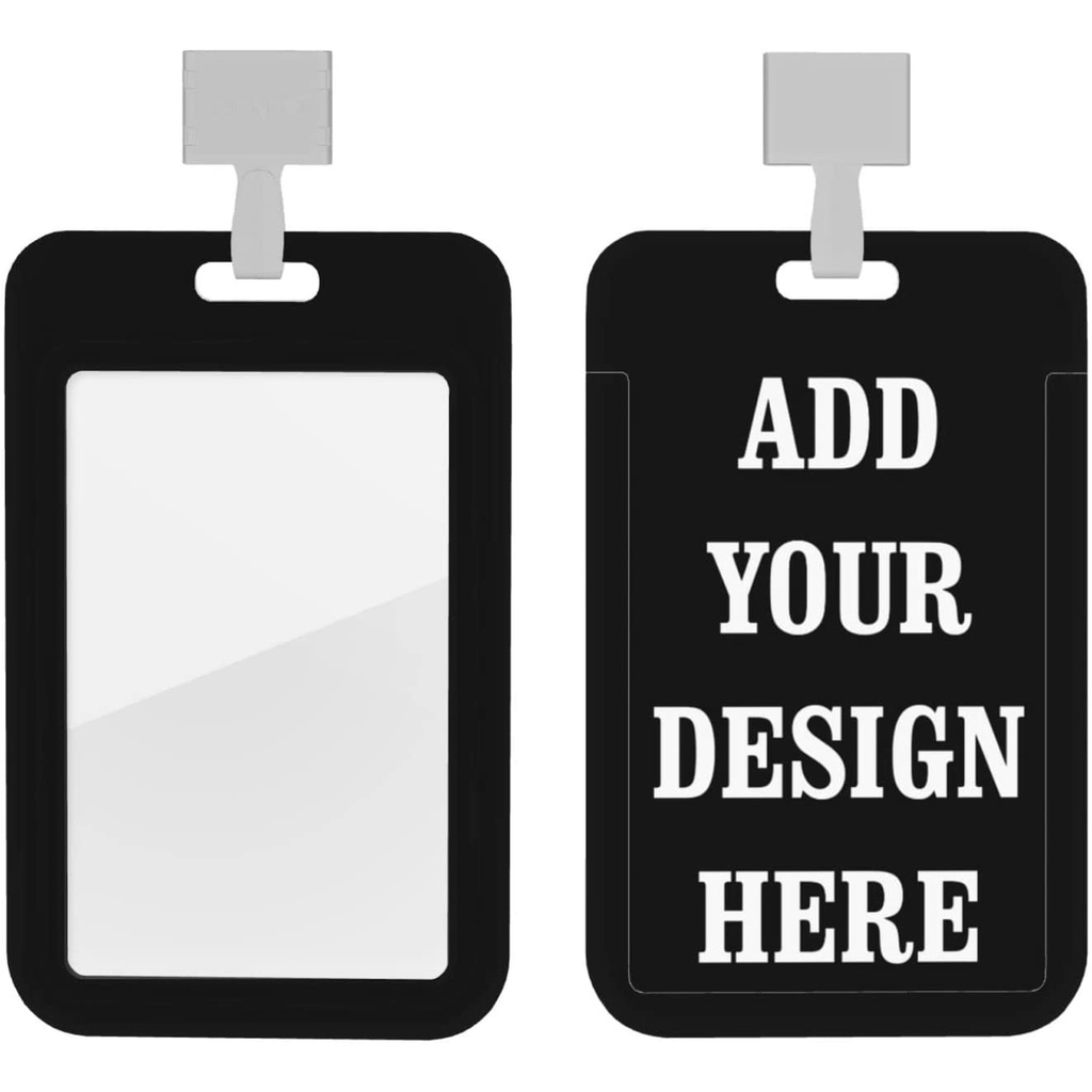 Custom ID Badge Holder,Personalized Your Own Lanyard Card Holders,1