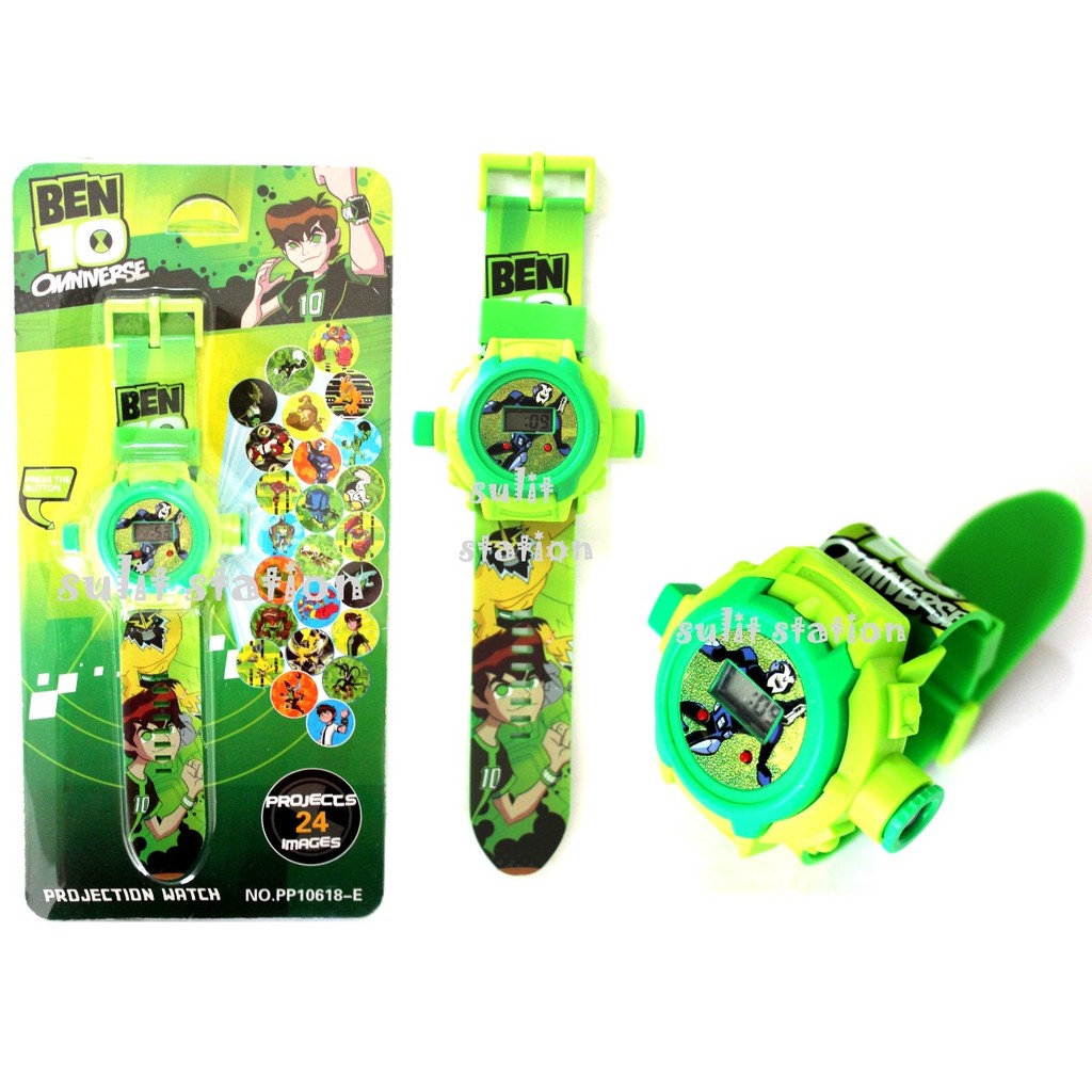 BEN 10 TEN KIDS DIGITAL LED LIGHTED PROJECTOR WATCH with 24 grids watches Shopee Philippines