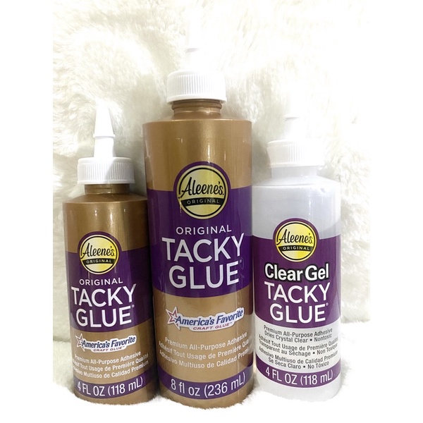 Aleene’s Tacky Glue, Original or Clear Gel, 4 Oz or 8 Oz or 16 Oz