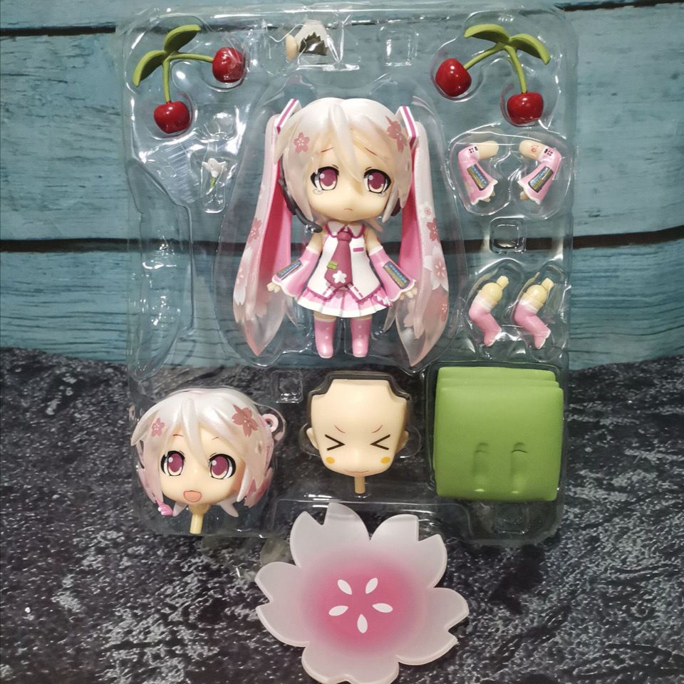 Q Version Clay Figure 274 Cherry Blossom Hatsune Movable Face Changing ...