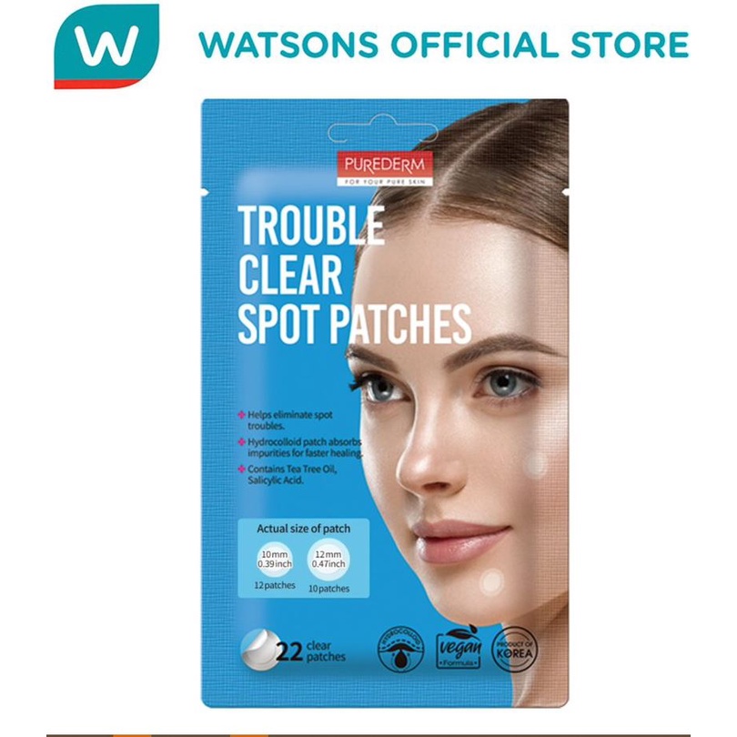 PUREDERM Trouble Clear Patches 22pcs | Shopee Philippines