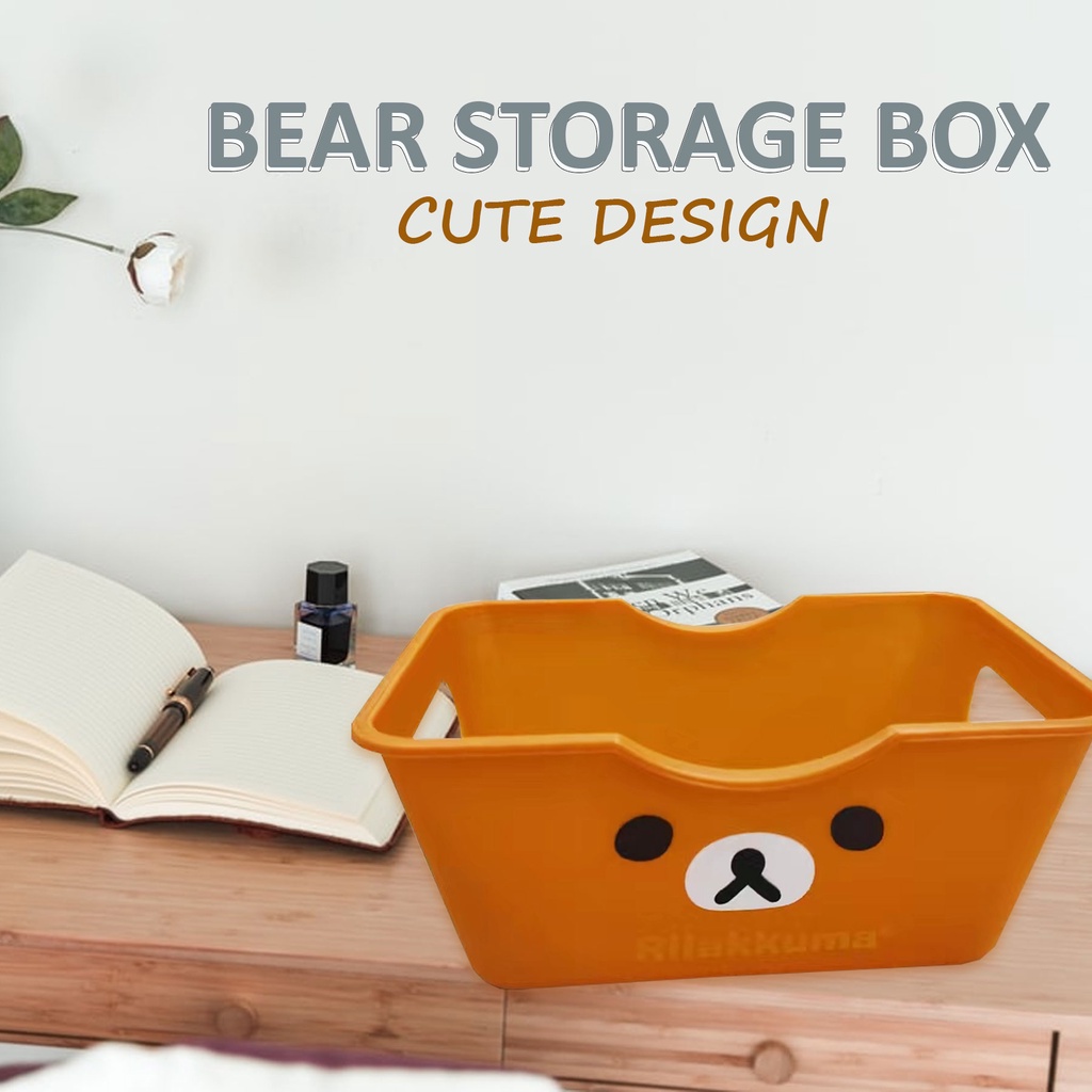 Rectangular Bear Storage Box Mini Desktop Box Shopee Philippines