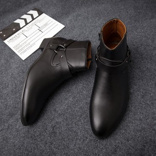 Men Business Leather Shoes Britsh Vintage Shoes Men Boots Autumn Winter  Design Plus Velvet Warm Men's Ankle Boots Zapatos Hombre - AliExpress