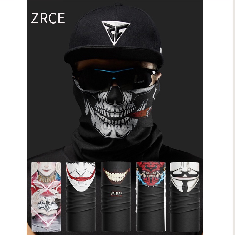 ZRCE Magic Scarf Bandana Seamless Face Scarf Mask Neck Gaiter Head Buff  Motorcycle Riding Men Bicycle Fishing Accessories Ice Cool UV Protect  Unisex Outdoor Sports Headwear Sunscreen Breathable head scarf COD