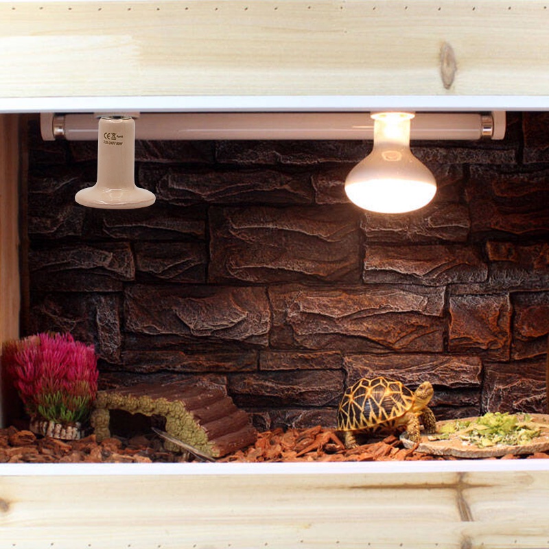 【Ready stock】220V Ceramic Far Infrared Pet Heating Lamp Reptile Turtle ...