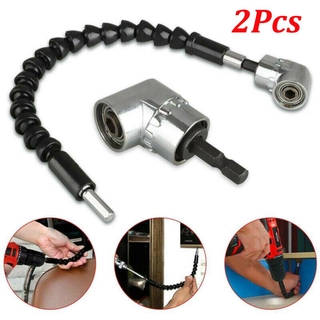 2X Right 105 Angle Drill Flexible Shaft Bit Kit Extension Screwdriver ...