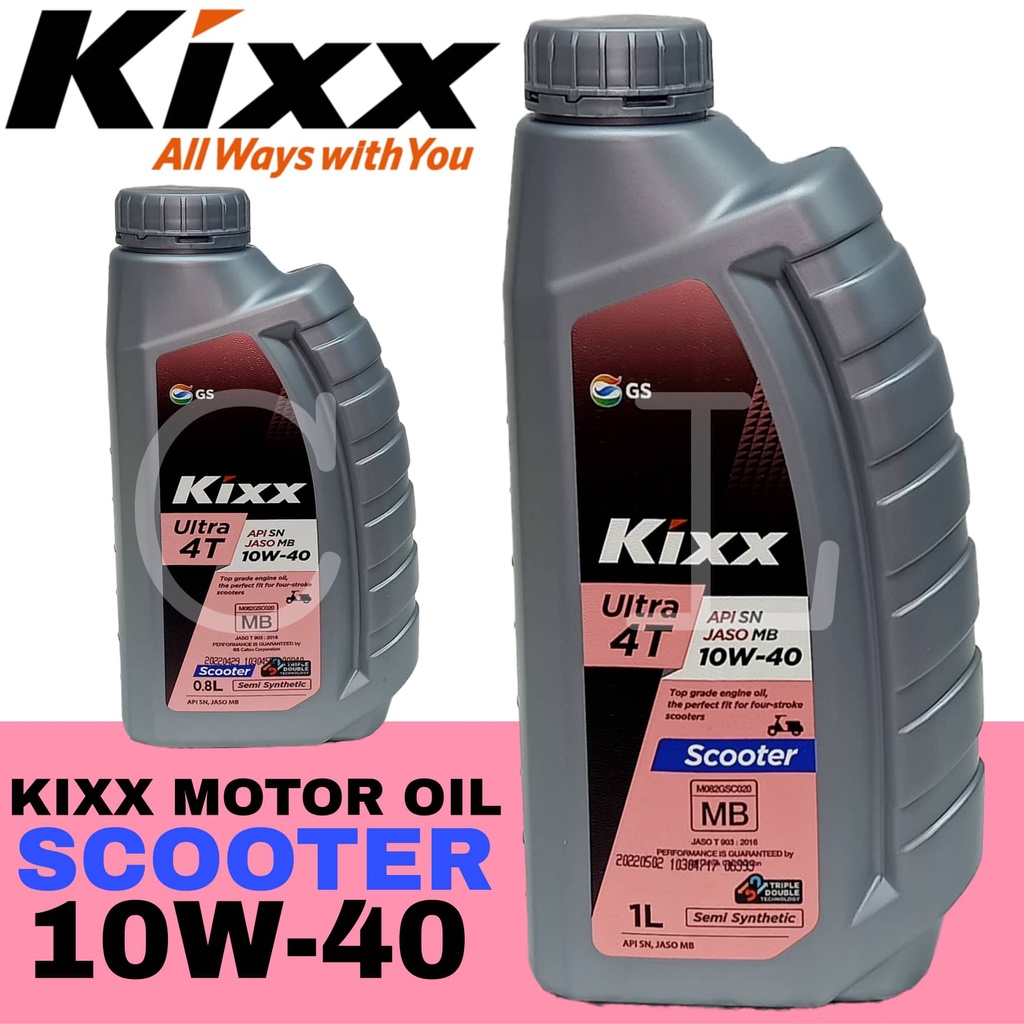 KIXX MOTOR OIL SCOOTER 10W40 FULLY SYNTHETIC Shopee Philippines