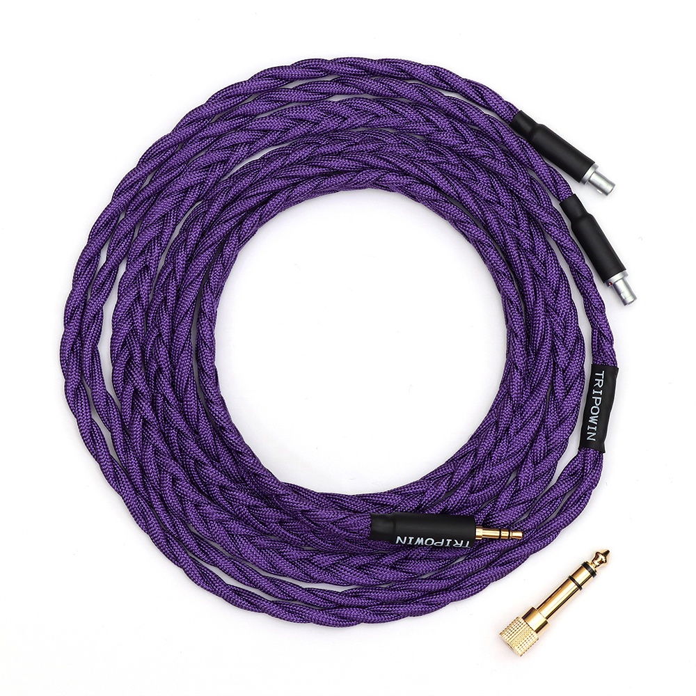 Tripowin GranVia Kopfhörerkabel - OFC, 2m, Violett, Mit 4.4mm Stecker