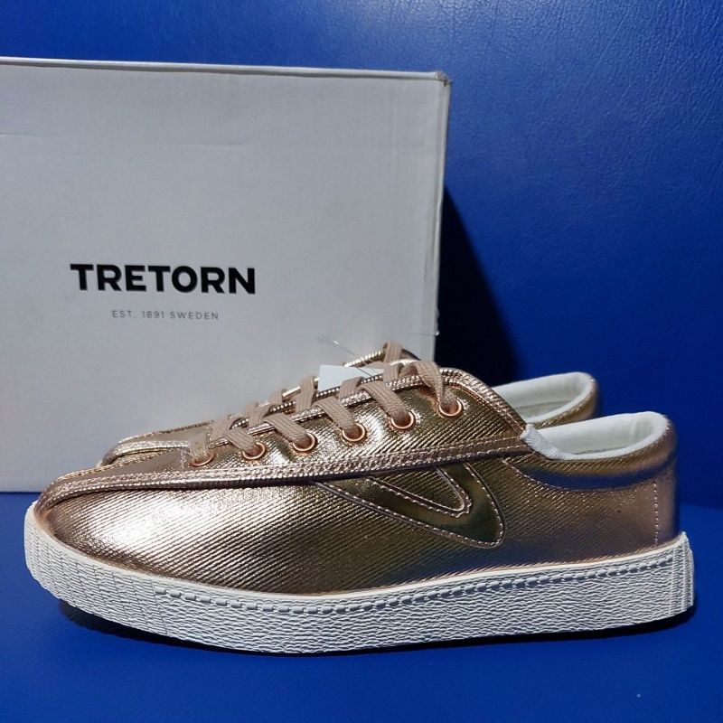 TRETORN shoes Rose Gold Canvas Shopee Philippines