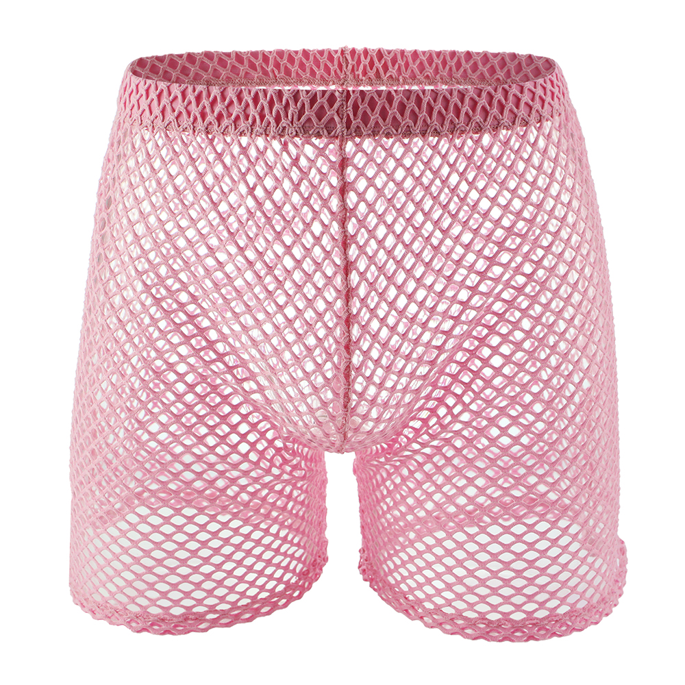 Pink fishnet cycling shorts deals