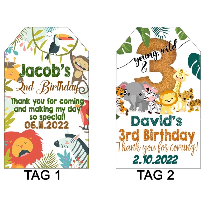 Safari theme thank you tag | Shopee Philippines