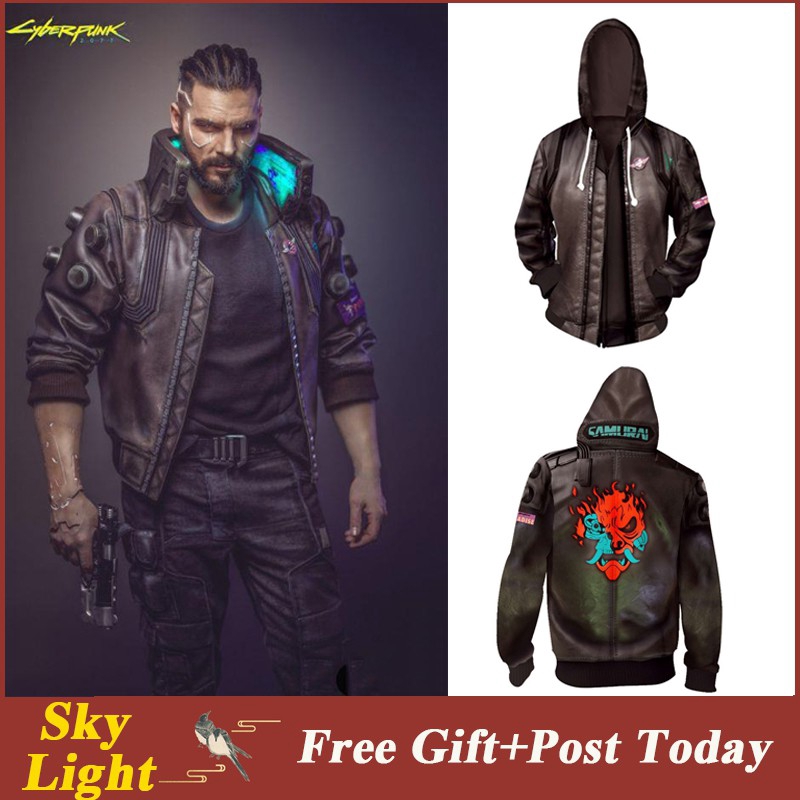 Ke Cyberpunk 2077 Jacket Short Coat Male COS Kojima Hideo With The Game  Clothing Sweater (L) on Galleon Philippines