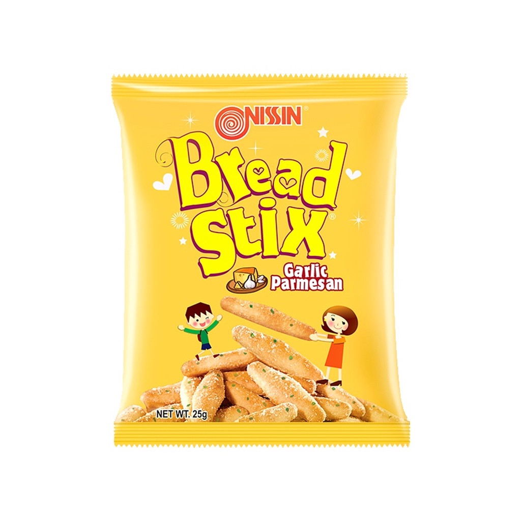 Nissin Breadstix Garlic Parmesan 25g Shopee Philippines