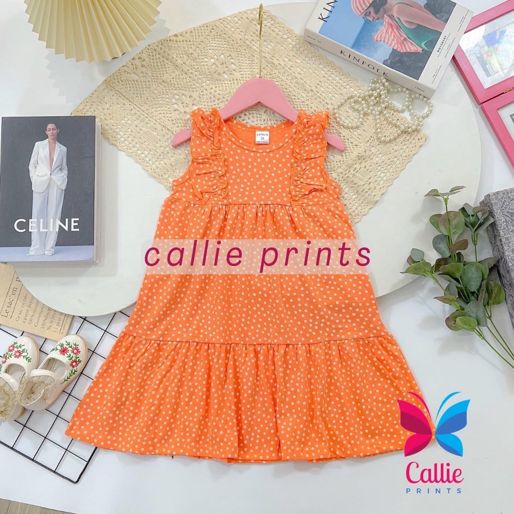 CARTERS RUFFLE DRESS BIG SIZE Baby Kids Clothes High Quality Vietnam Made 9 14yo Shopee Philippines