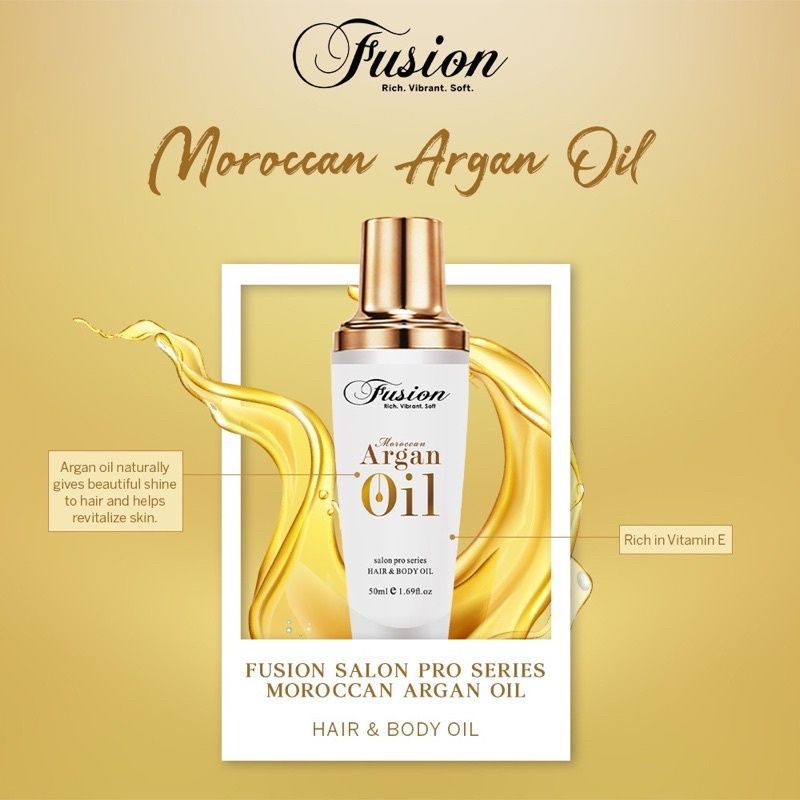 Fusion Moroccan Argan Oilhairandbody Oil Shopee Philippines 1042