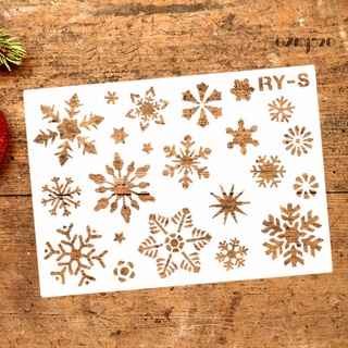 12Pcs Christmas Stencils for Painting on Wood Reusable Christmas Template  for Wood Signs Canvas Windows Cookies Art & DIY Crafts