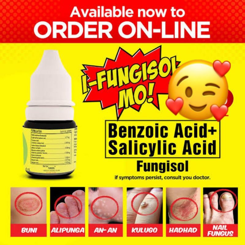 fungal cream 【local COD】 Fungisol Original Anti Fungal 4ML Shopee