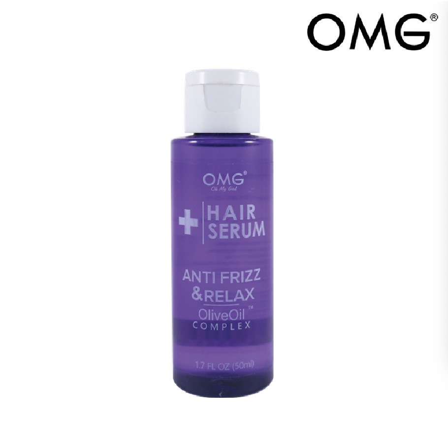 OMG Hair Serum Olive Oil Complex Anti Frizz and Relax 50ml Shopee