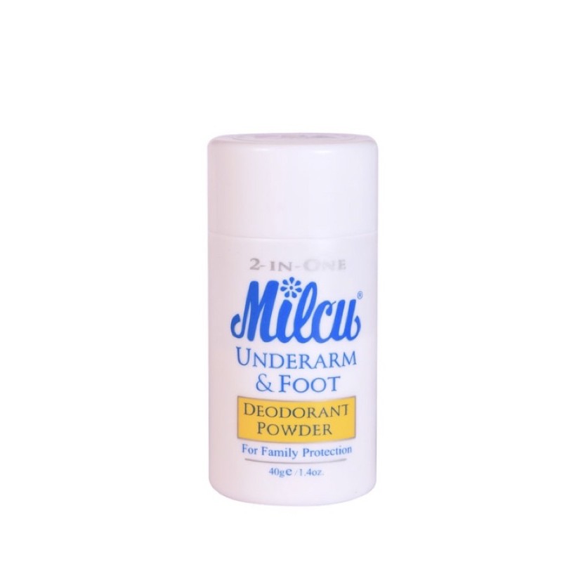 Milcu Underarm & Foot Deodorant Powder 40g | Shopee Philippines