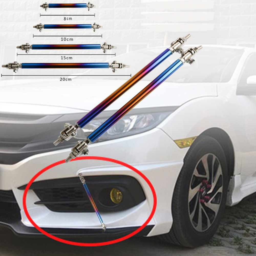 2pcs Universal Racing Adjustable Front Rear Bumper Lip Splitter Support ...