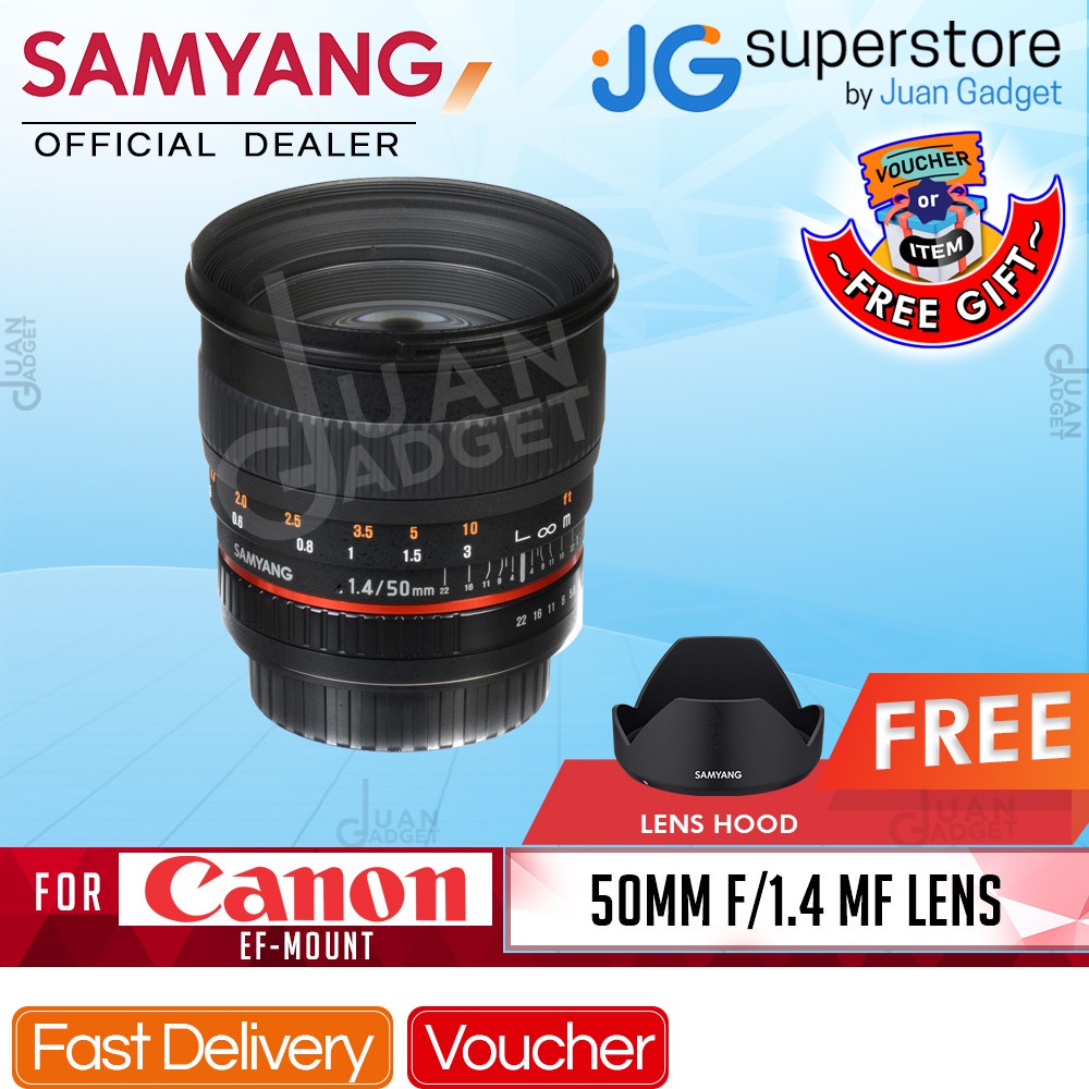 Samyang 50mm f/1.4 AS UMC Lens for Canon EF 50M-C | JG Superstore ...