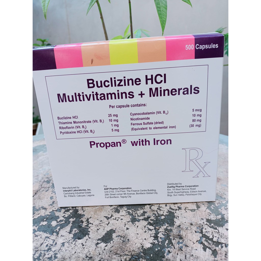 Propan with Iron Capsules (sold x 10's) Shopee Philippines