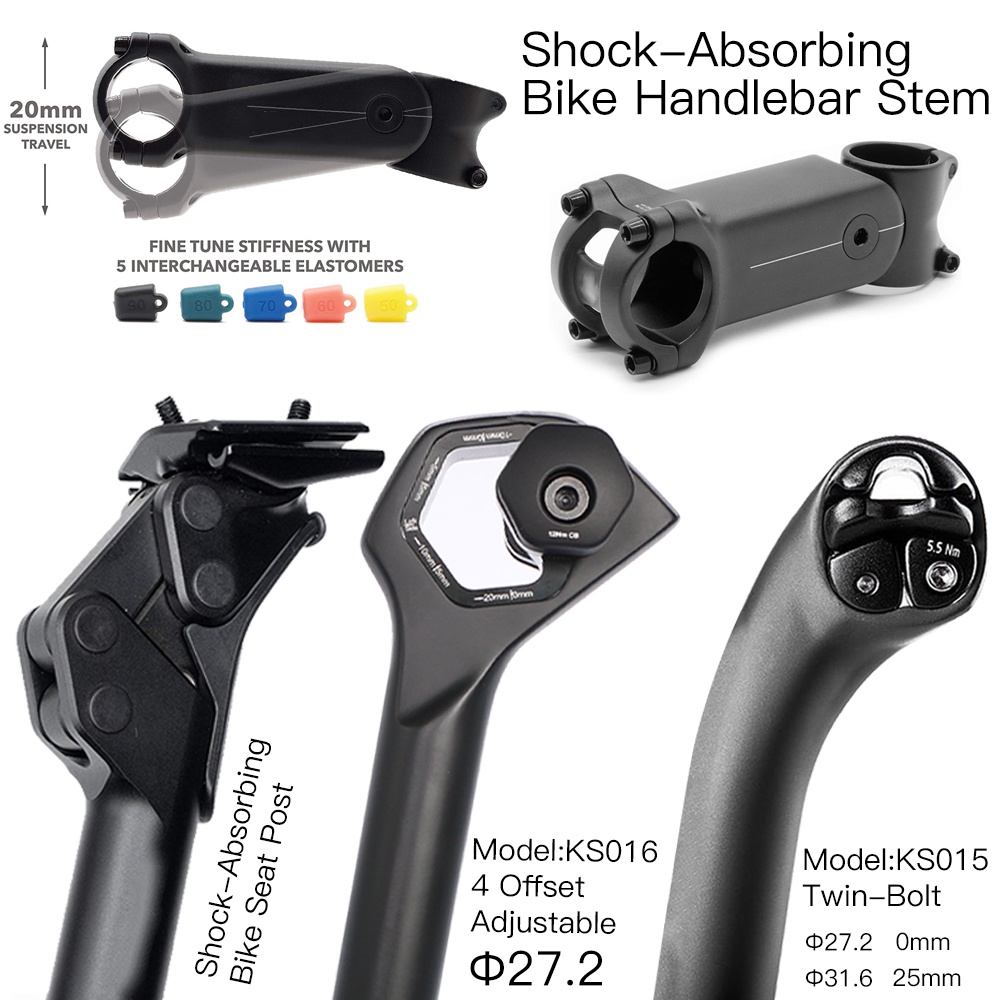 Suspension Stem seatpost for Bicycles, ShockAbsorbing Bike Handlebar